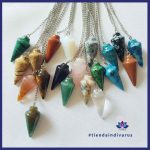 7 tipos de péndulos para radiestesia 5 Péndulos de piedras semipreciosas